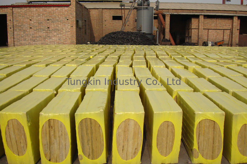 Low Thermal Conductivity Rockwool Insulation Board , Mineral Wool Slabs OEM