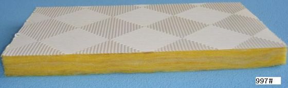 Noise Reduction Glass Wool Ceiling Tiles Residential Fire Resistance